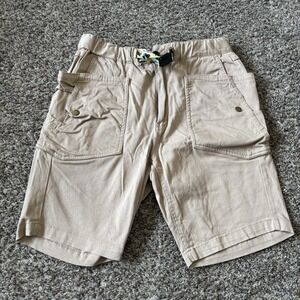 Chums Stretch Camping Short Belted Cargo Khaki Short Beige Men's Medium
